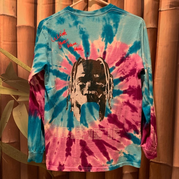 Travis Scott Tie Dye Astroworld Tour Long … - Picture 4 of 7